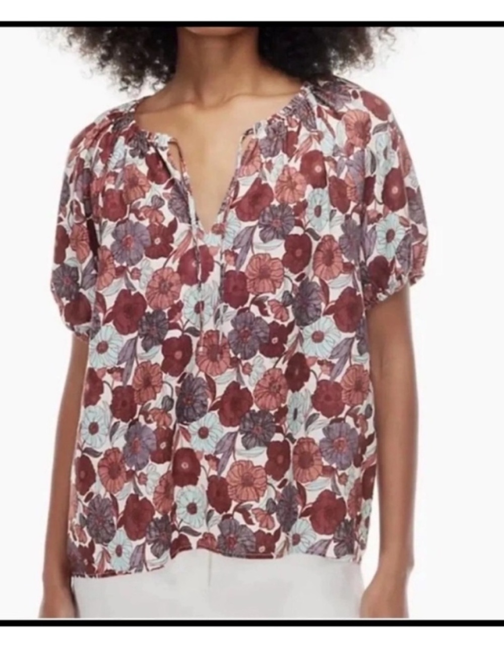 Aritzia Wilfred Dickinson Linen Blouse